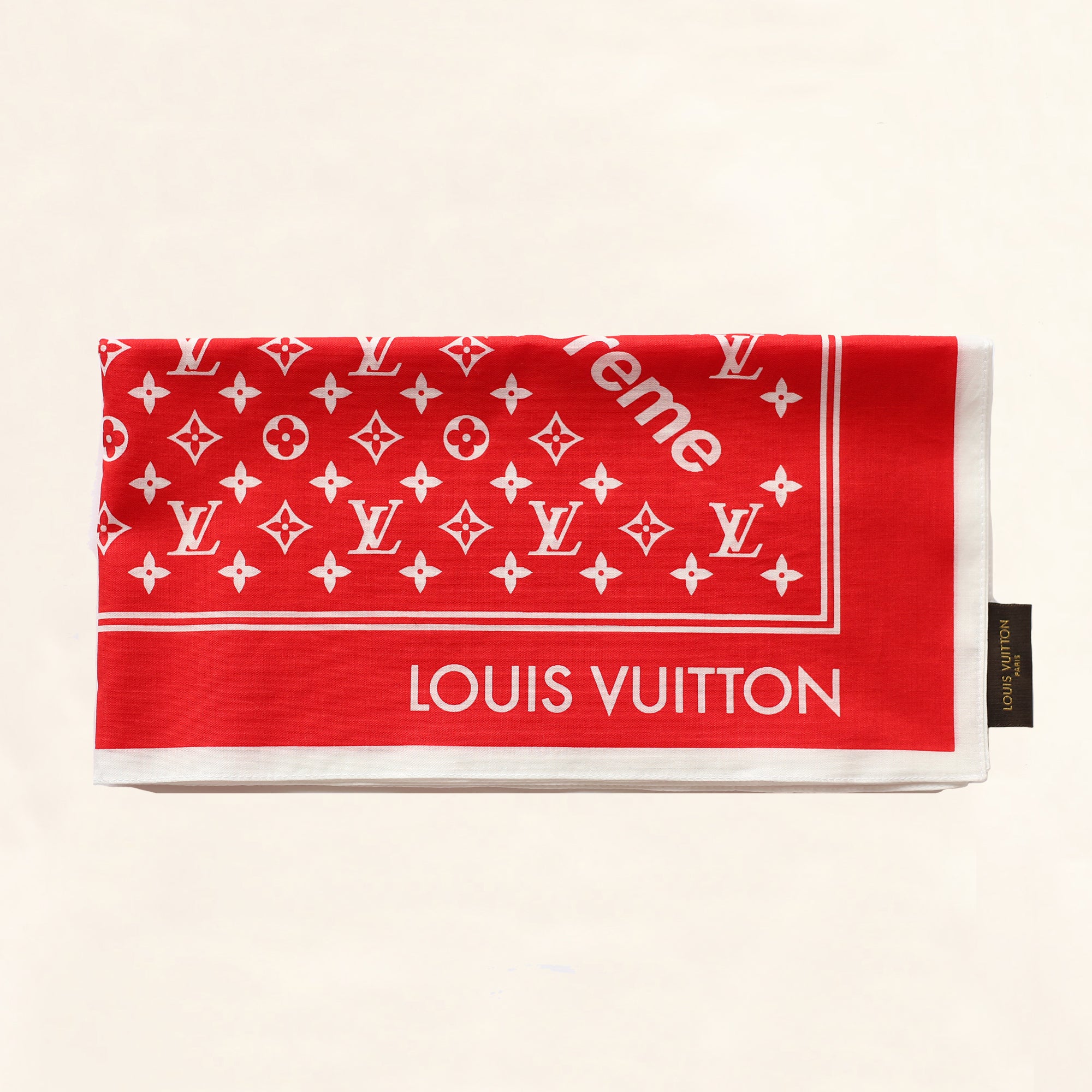 Louis Vuitton | Supreme Bandana | Red - The-Collectory