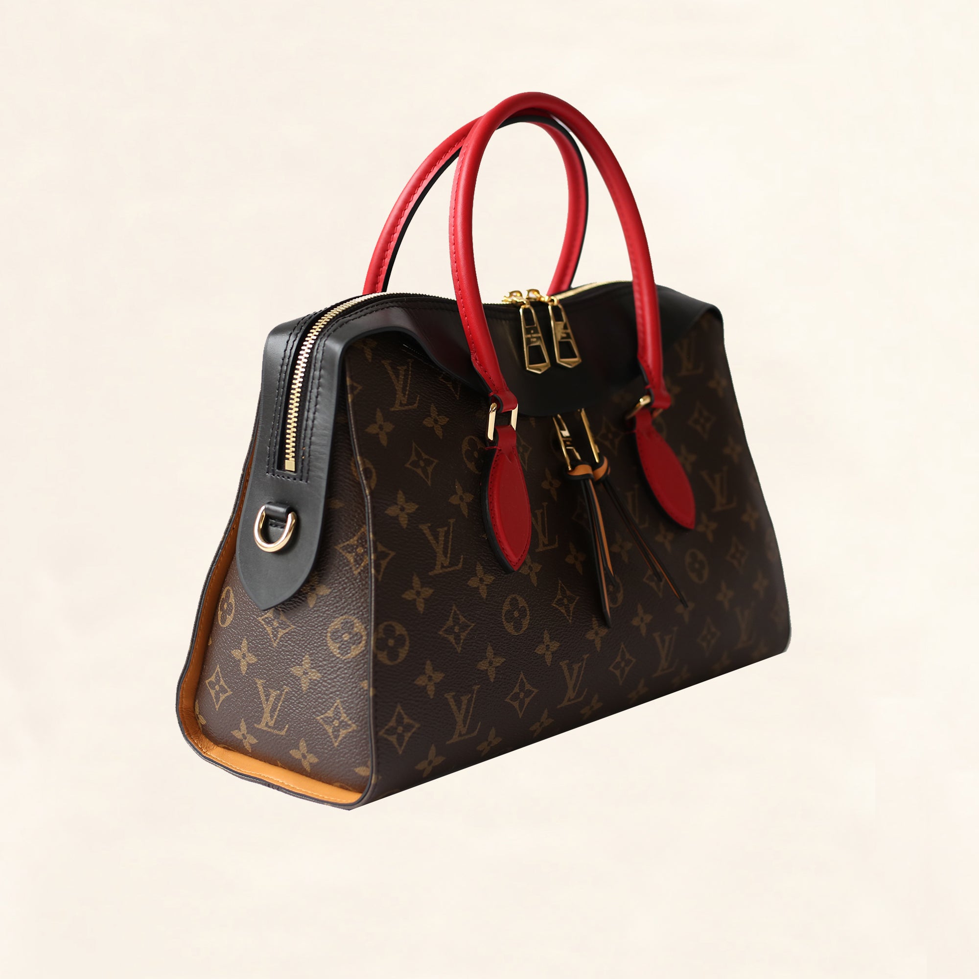 Louis Vuitton Tuileries Besace Monogram Brown/Creme in Coated Canvas/Leather  with Gold-tone - US