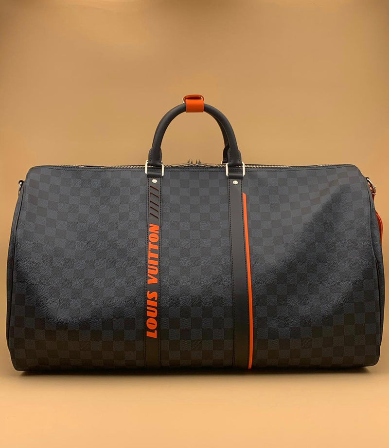 Louis Vuitton | Damier Cobalt Race Keepall Bandouliere 55 | N40167– The-Collectory