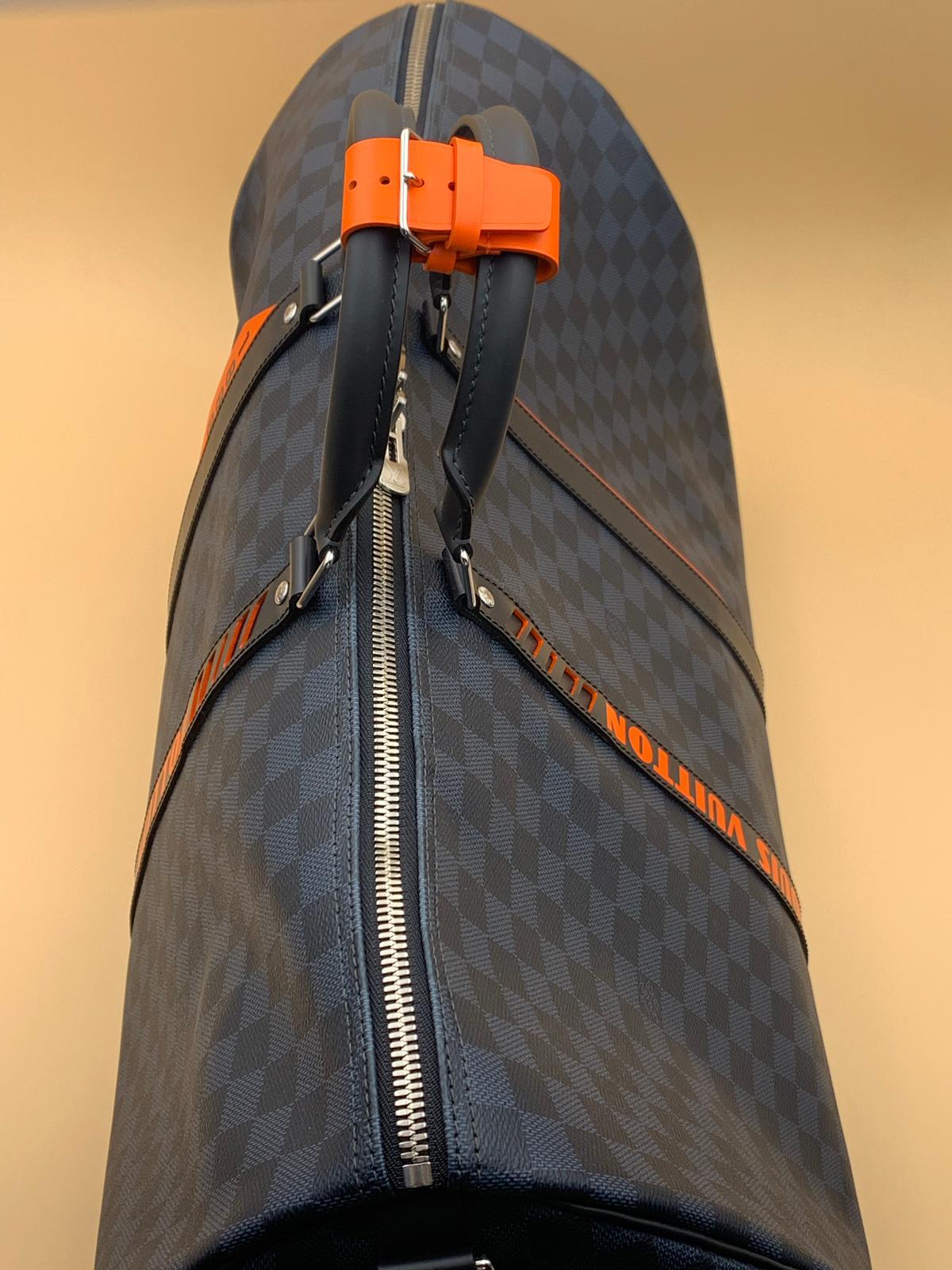 Louis Vuitton | Damier Cobalt Race Keepall Bandouliere 55 | N40167– The-Collectory