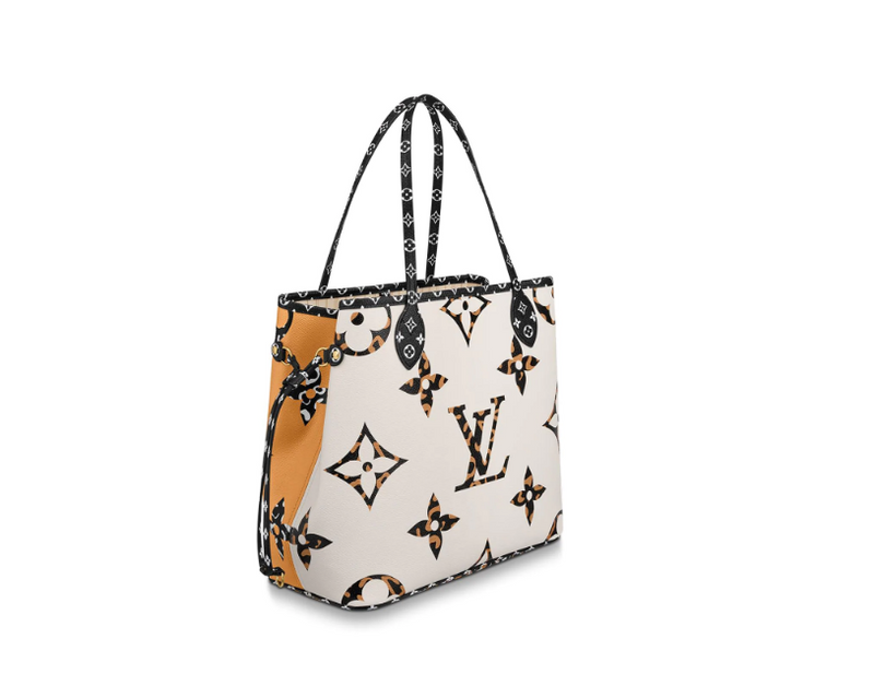 Louis Vuitton | Giant Jungle Monogram Neverfull Ivoire with Pouch | M4– The-Collectory
