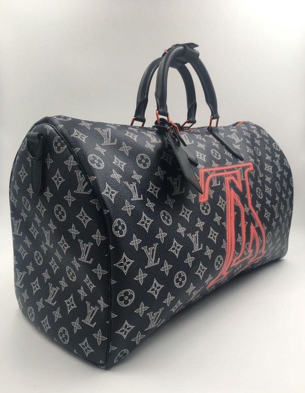 Louis Vuitton Virgil Abloh Monogram 3D Nylon 2054 Reversible Pouch, 2020 (Like New), Handbag