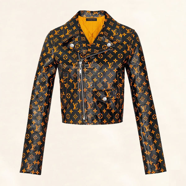 Louis Vuitton Monogram Printed Leather Biker Jacket 1A4Z18– The-Collectory