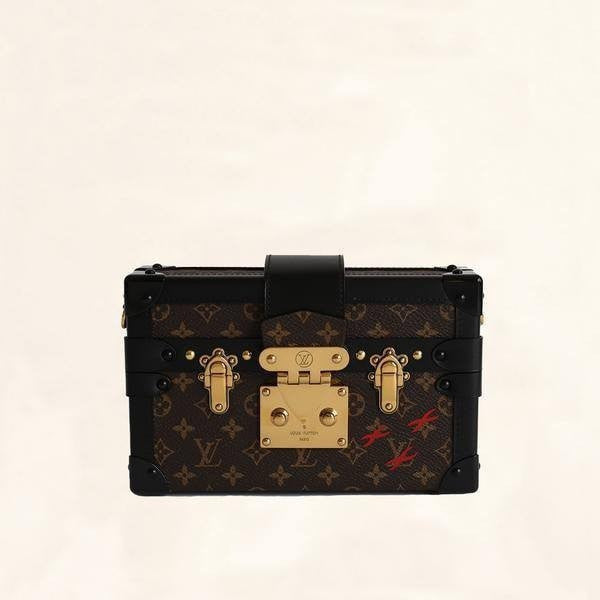 Louis Vuitton Black Epi Leather Limited Edition World Tour Petite Malle Bag