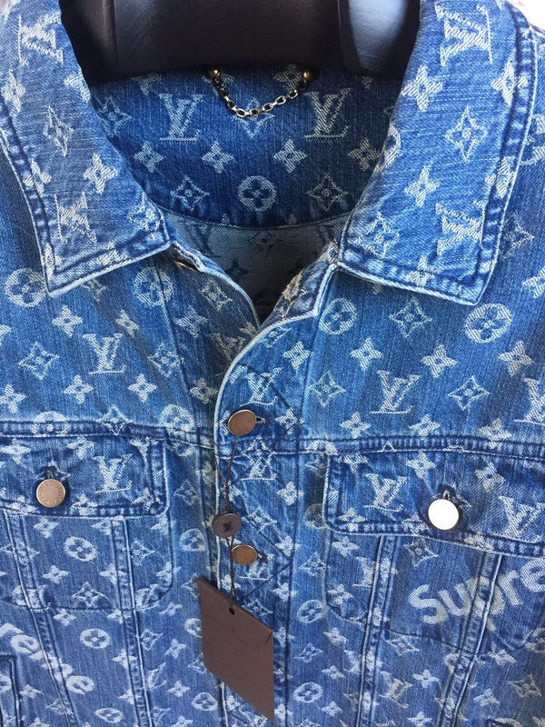 Louis Vuitton | Supreme Denim Monogram Jacket | 56– The-Collectory