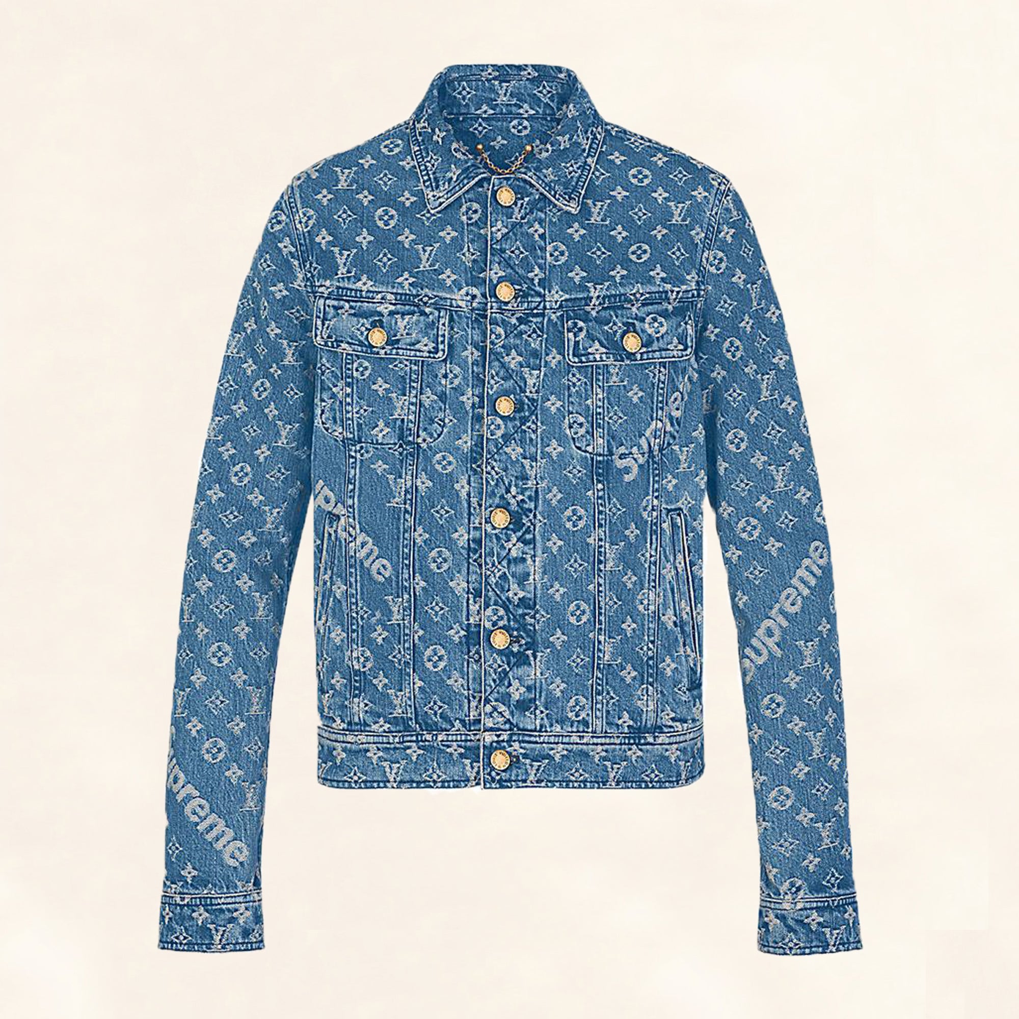 supreme lv denim shirt