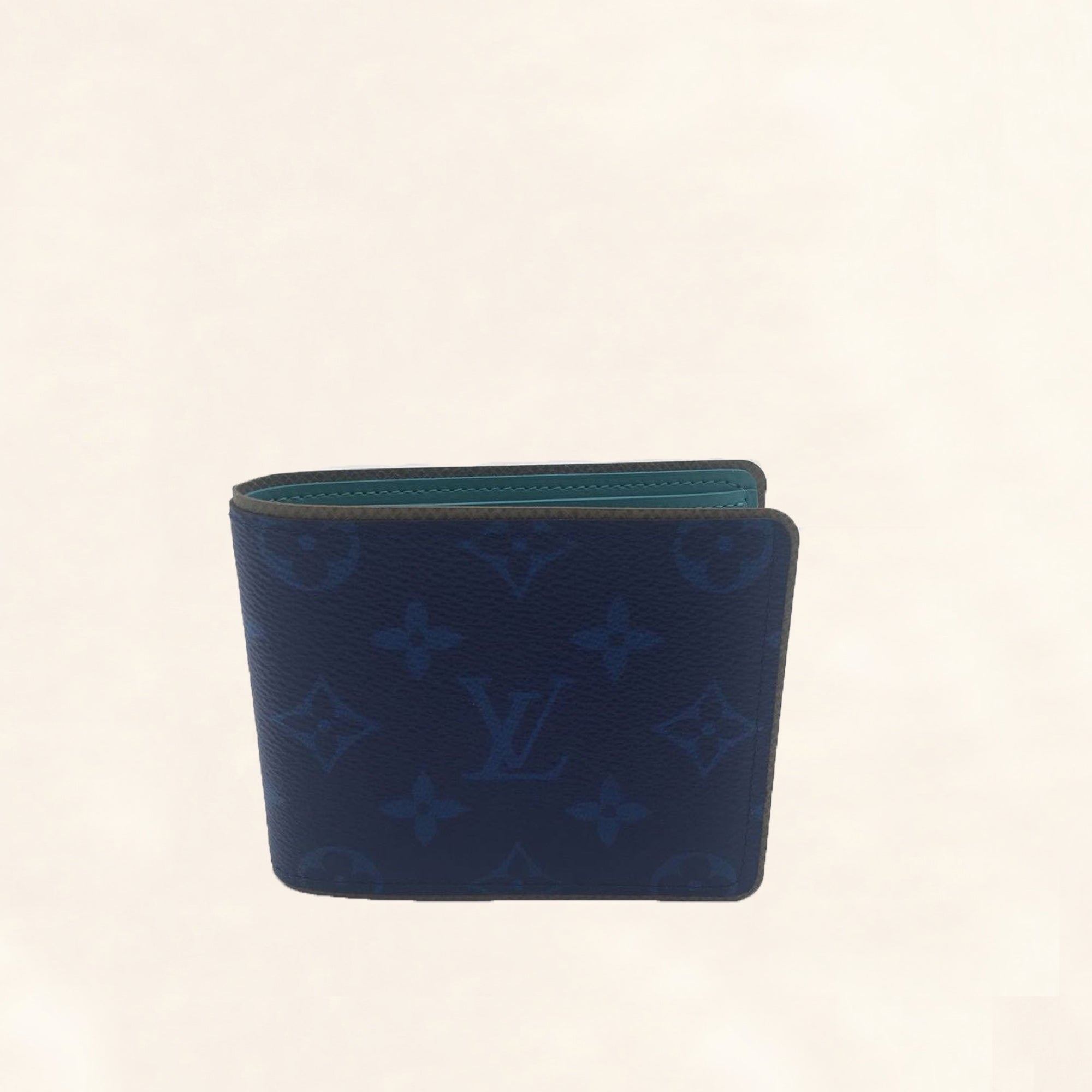LOUIS VUITTON Damier Graphite Stripe Slender Wallet Blue 697239   FASHIONPHILE