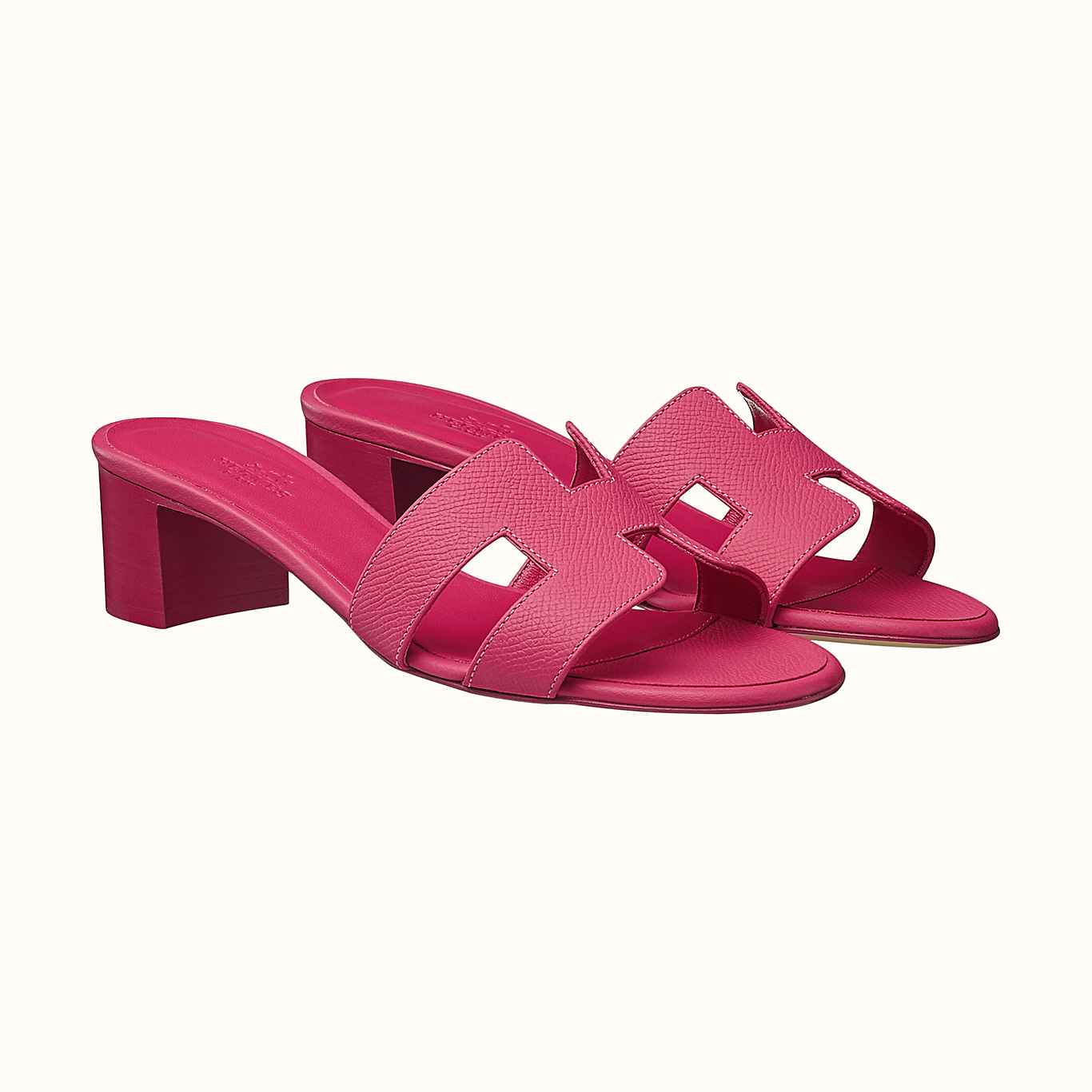 hermes slippers pink