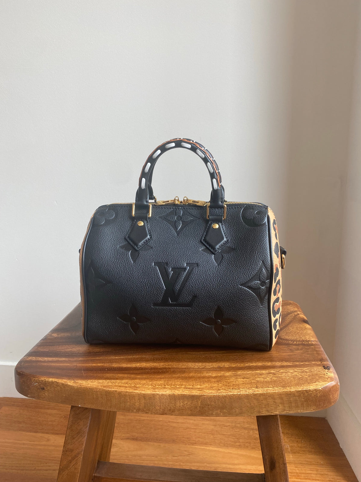 Louis Vuitton Black Monogram Empreinte Wild at Heart Melanie