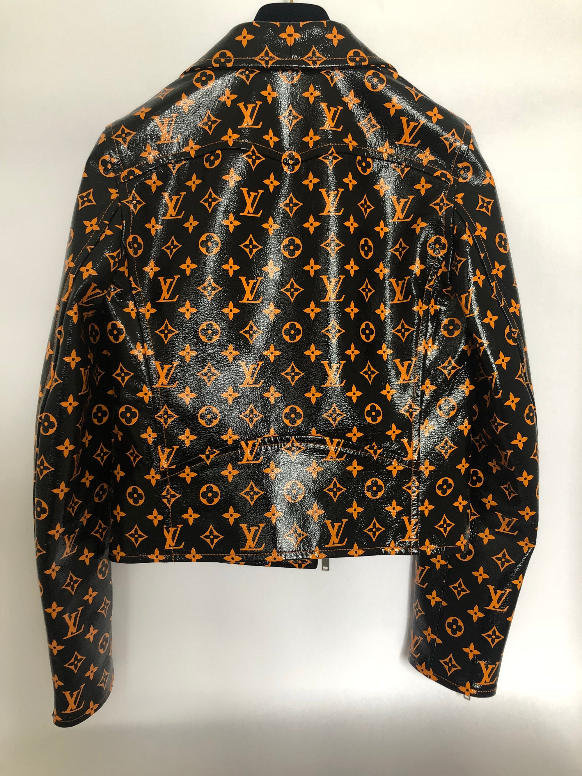 Louis Vuitton Monogram Printed Leather Biker Jacket 1A4Z18– The-Collectory