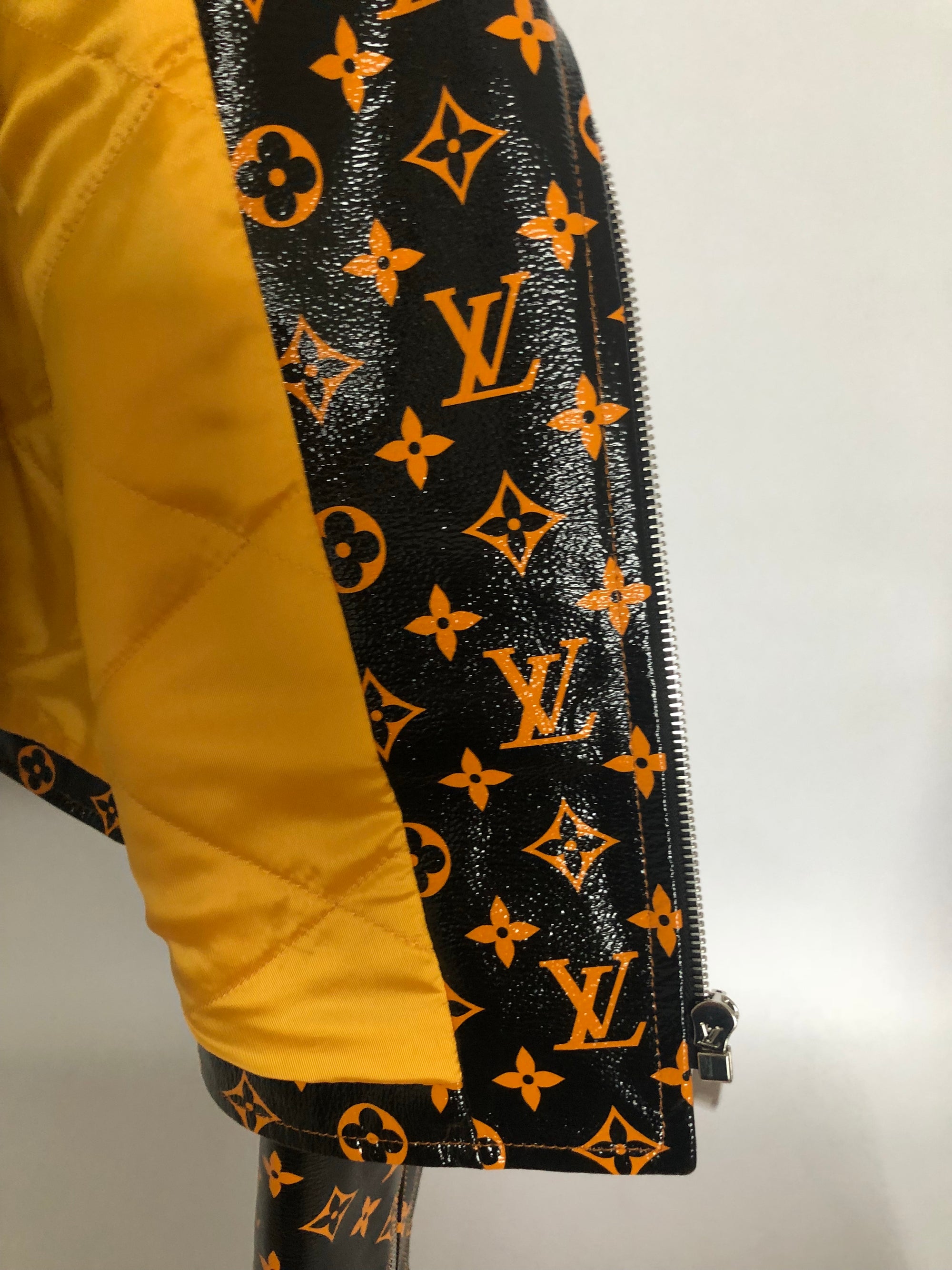 Louis Vuitton Monogram Printed Leather Biker Jacket 1A4Z18– The-Collectory