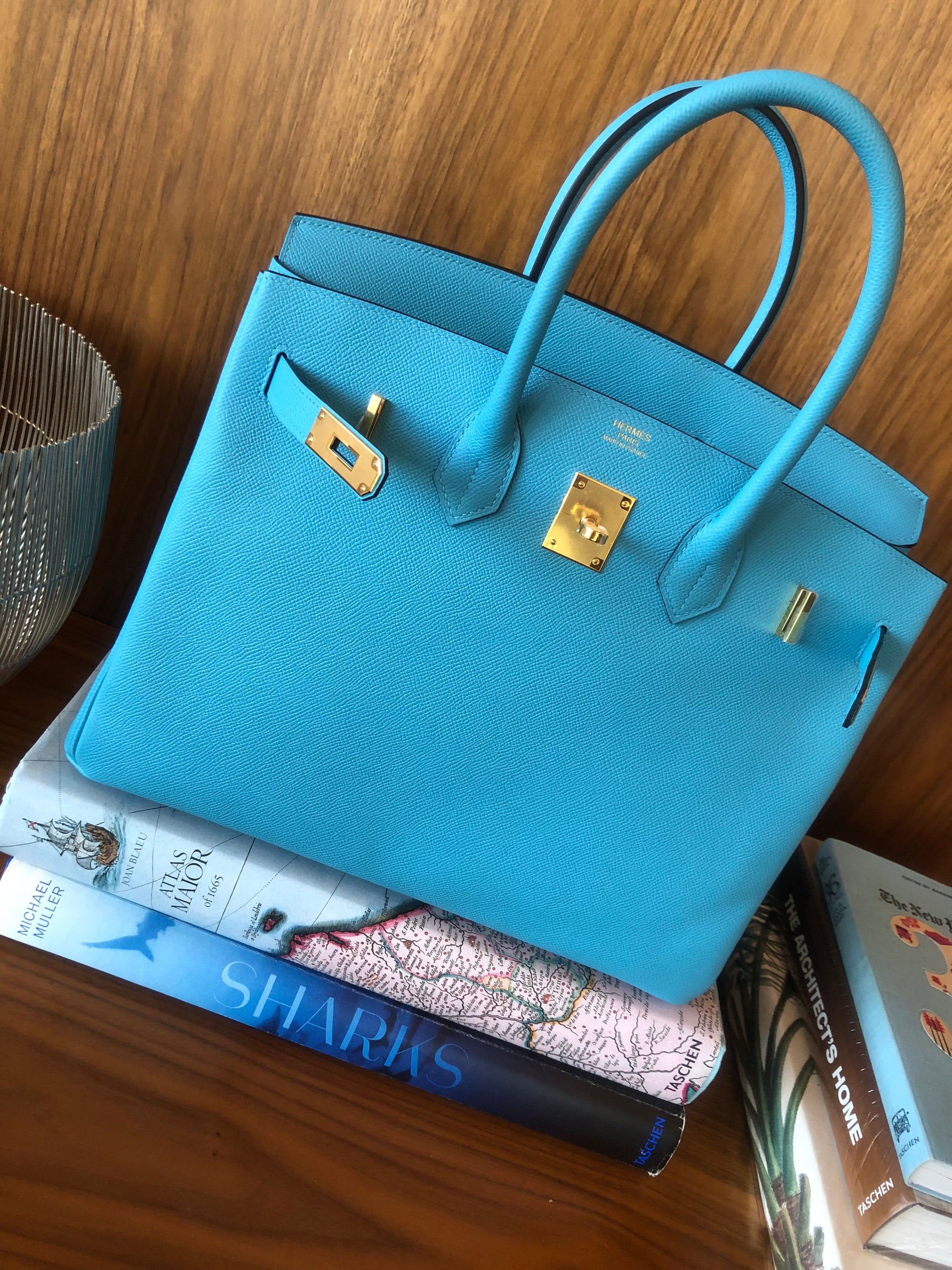 Hermès |Turquoise Birkin with Gold Hardware | 35– TC