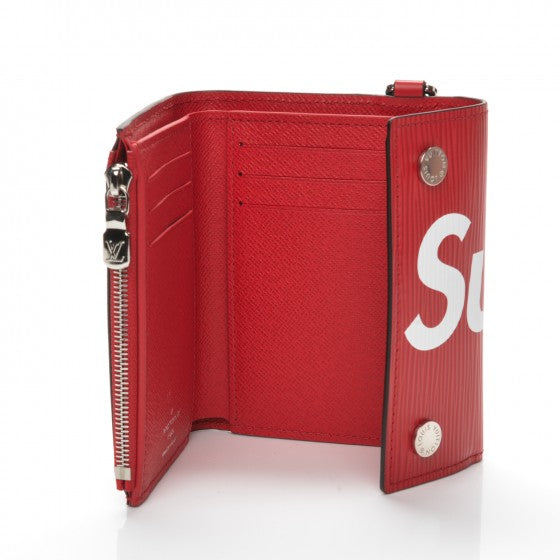 Louis Vuitton | Supreme Chain Wallet Epi Red | M67755– The-Collectory