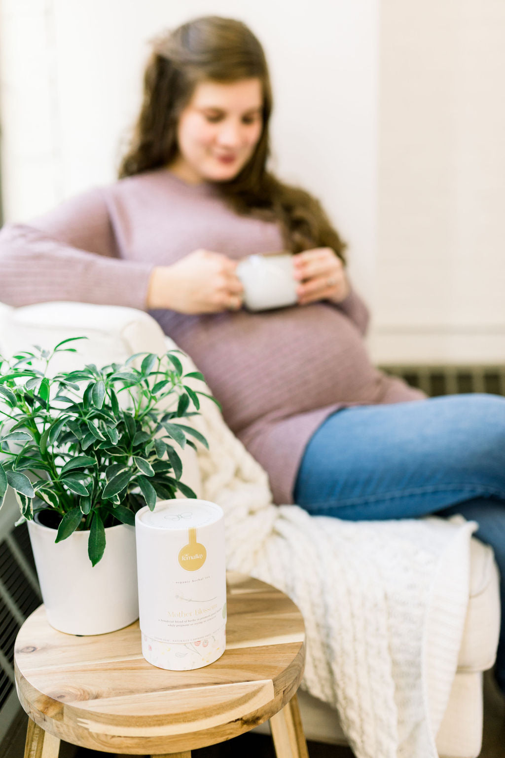 thé aux feuilles de framboisier rouge pour femme prénatale