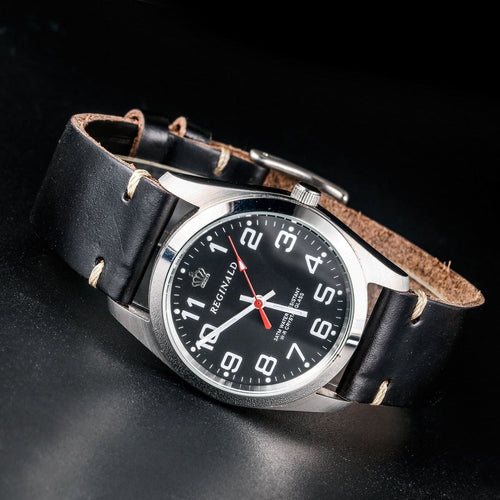 Hemsut Military style Leather Strap - StrapMeister