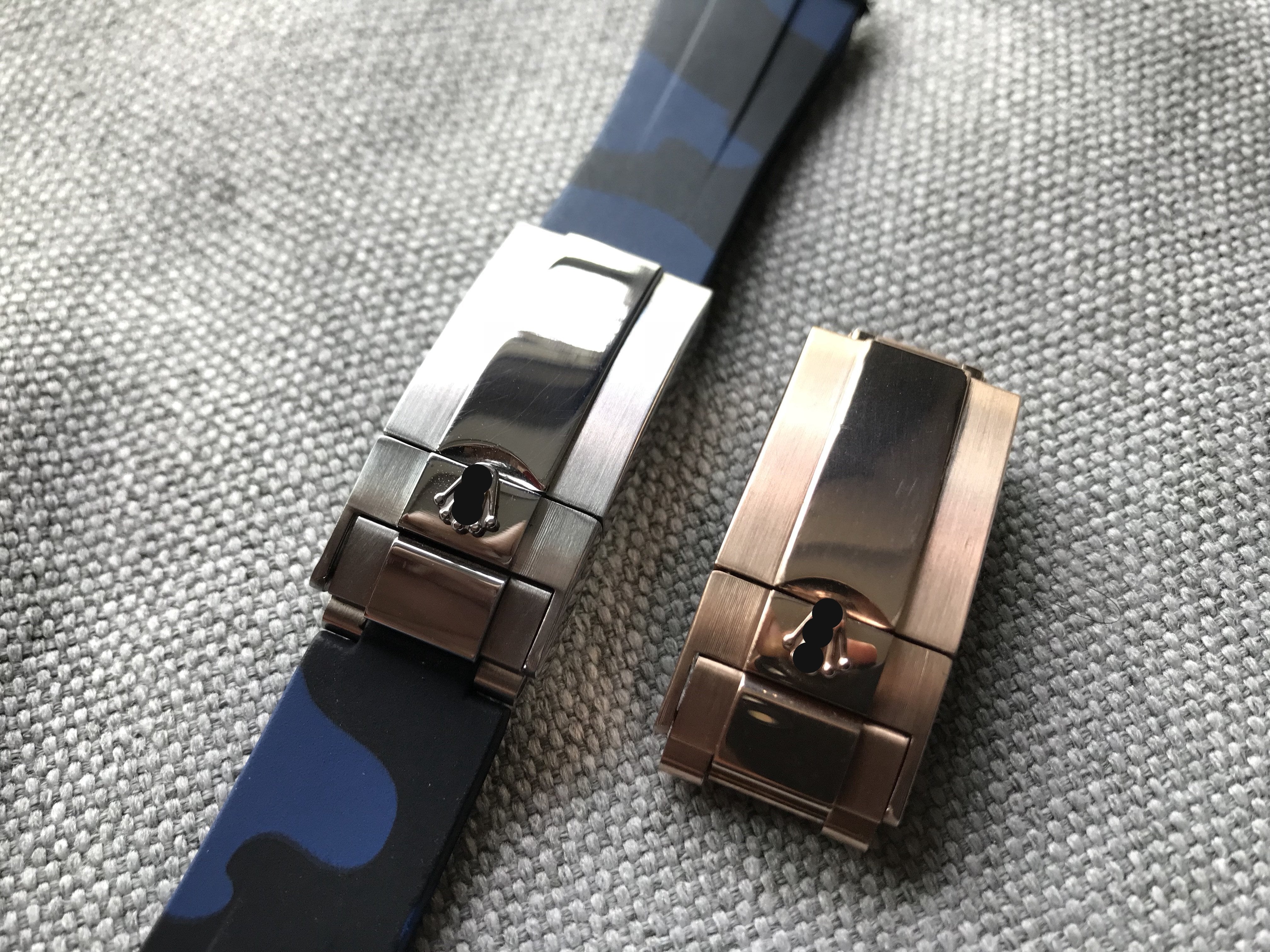 rolex deployant leather strap