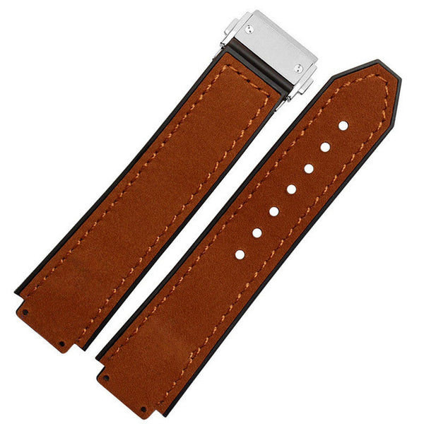 Hublot watch strap 21mm & center nudge 15mm lug width | StrapMeister