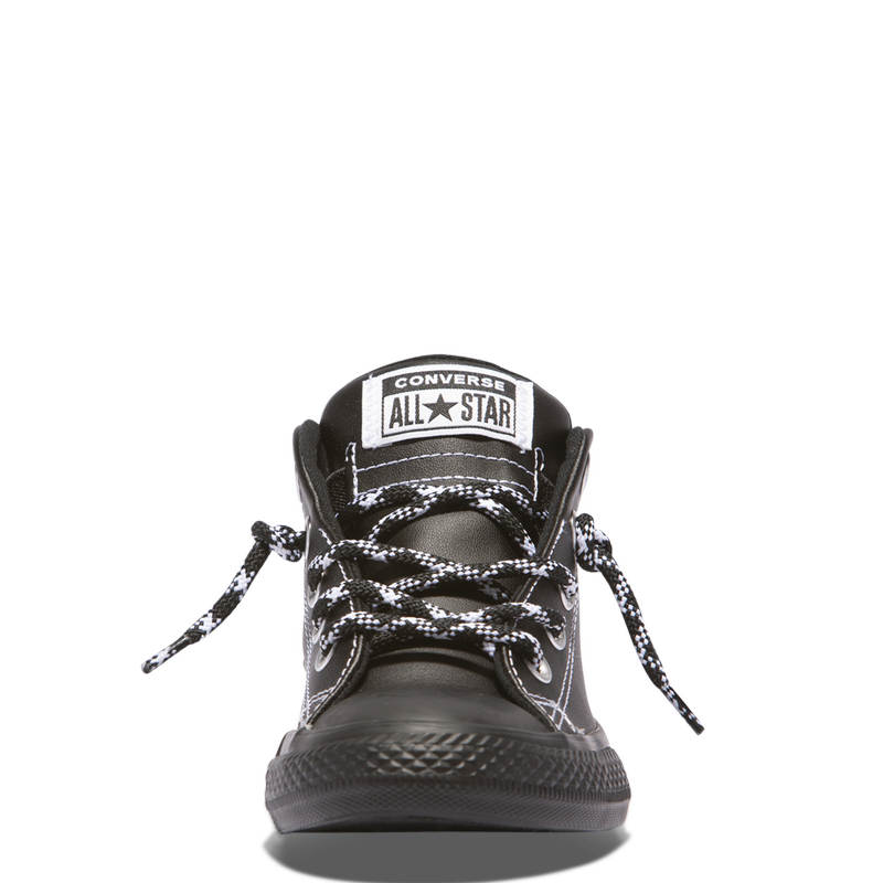 boys black leather converse boots