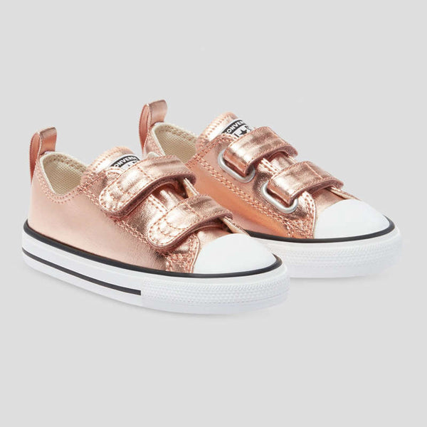 rose gold infant converse