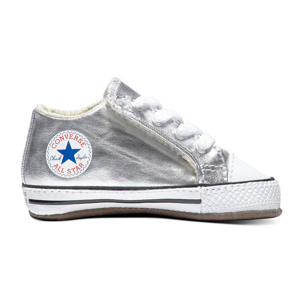 silver converse youth