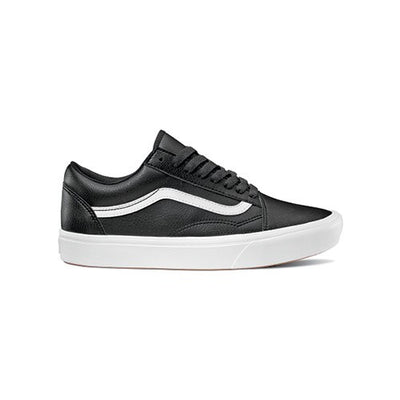 black old skool vans leather