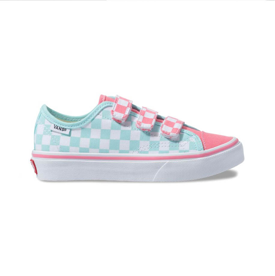 strawberry checkerboard vans