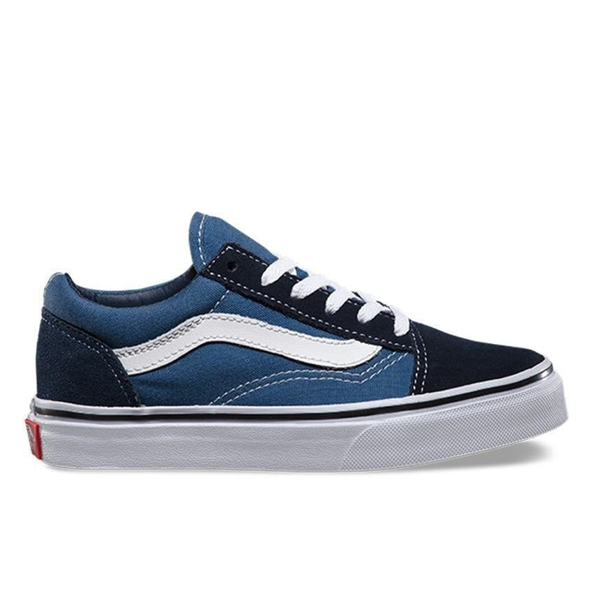 navy blue boys vans