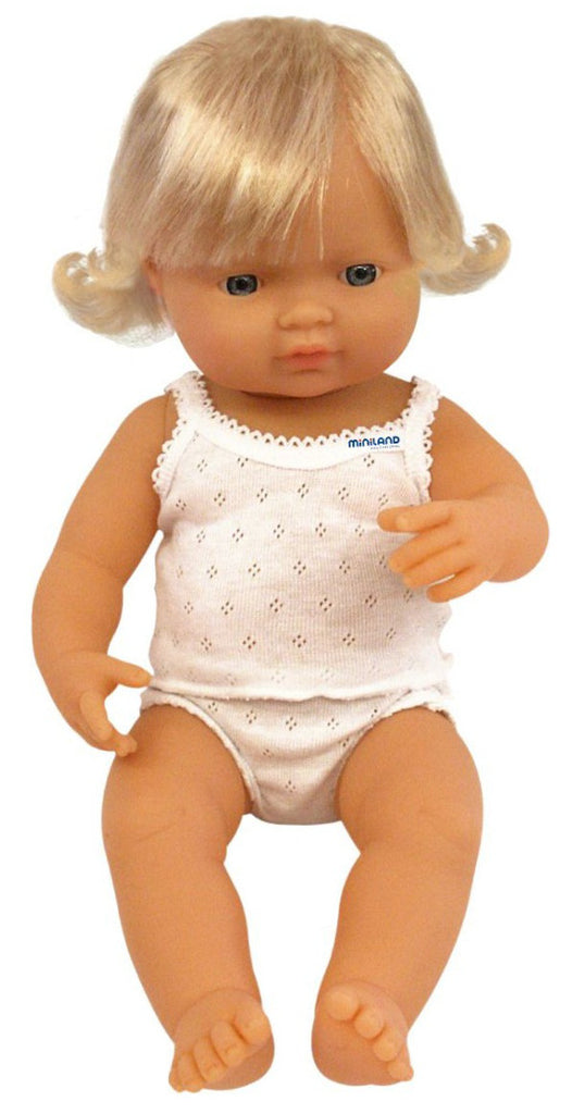 miniland caucasian girl doll