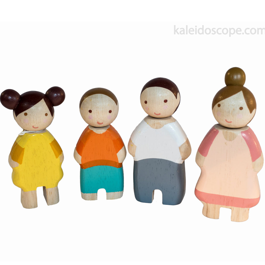 wooden family dolls