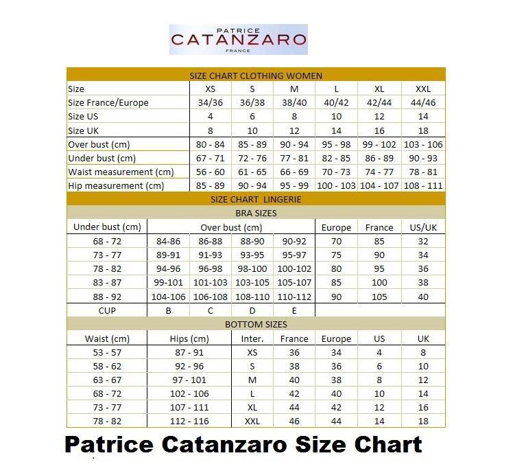 Image result for patrice size chart