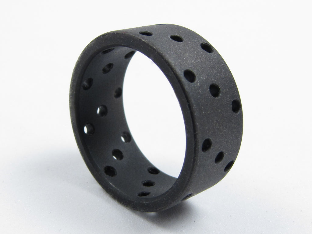 Barrage (Black) - Men's Matte Black Titanium Ring – Richter Scale Rings