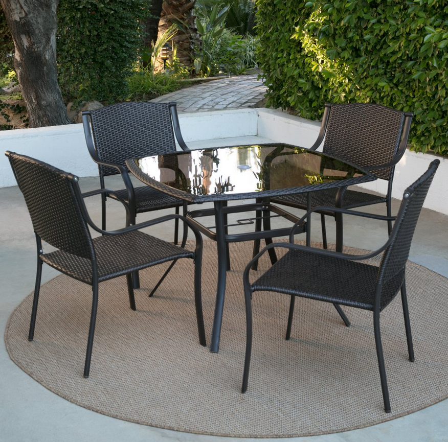Glass Top Patio Dining Set – Christian's Table