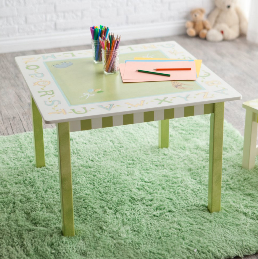 alphabet table and chair