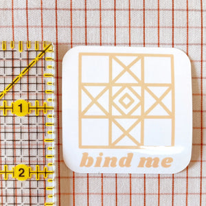 Bind Me Sticker - Sew Bonita