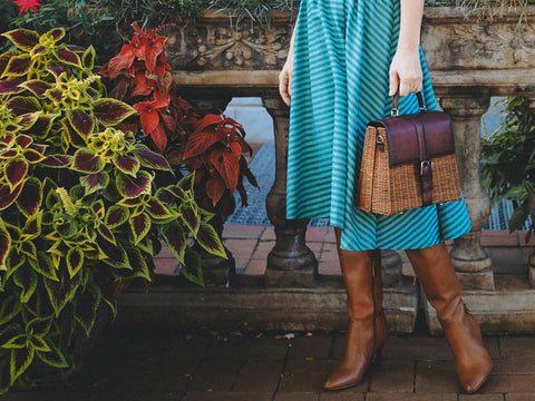 rattan wicker bag