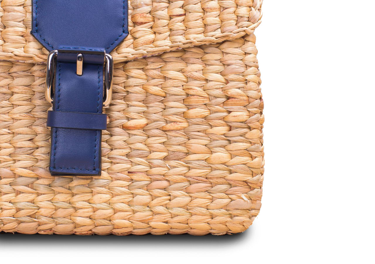 MINI VIPHA WICKER BAG (Navy) – VTThai