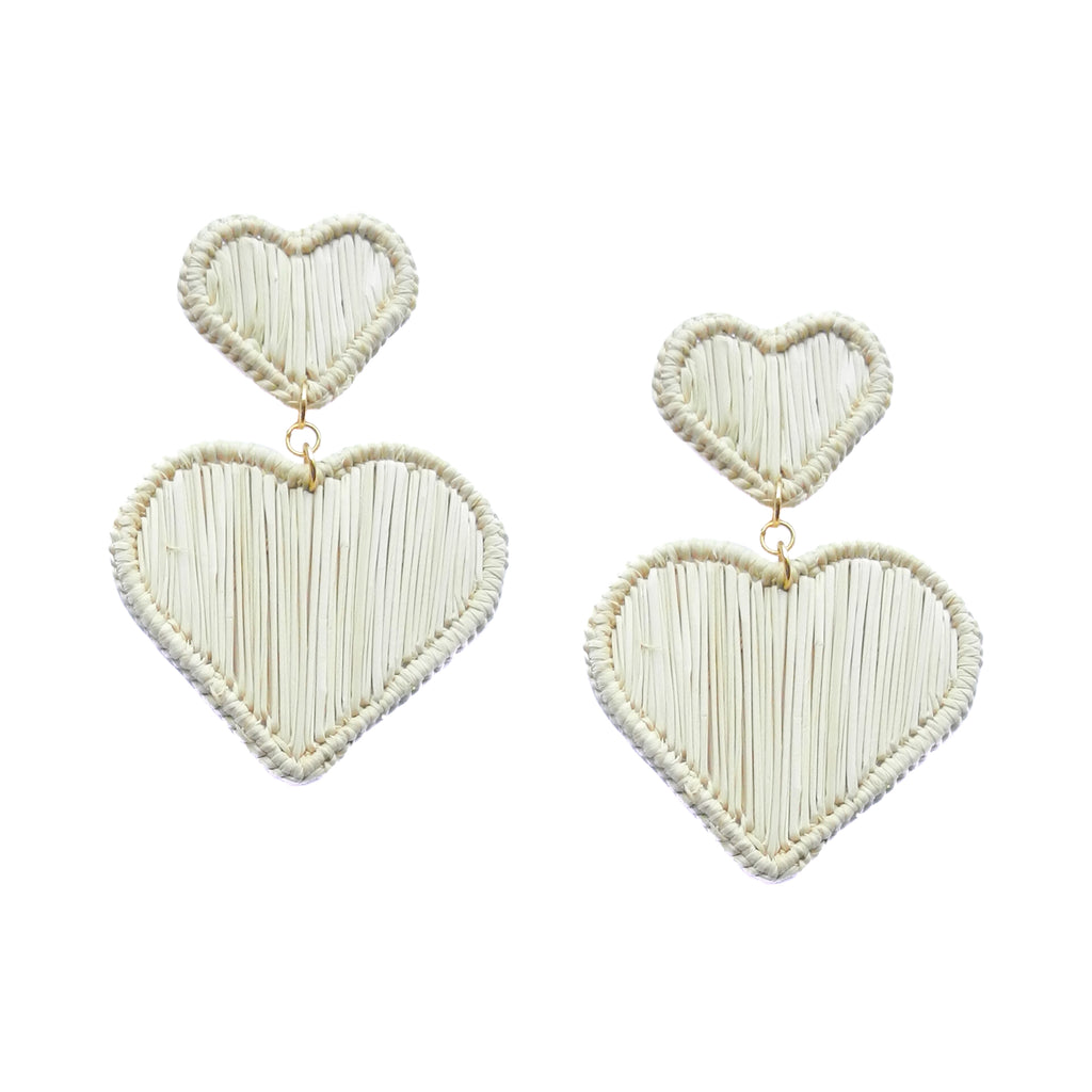 HARPO】Silver 13G Heart Earrings-