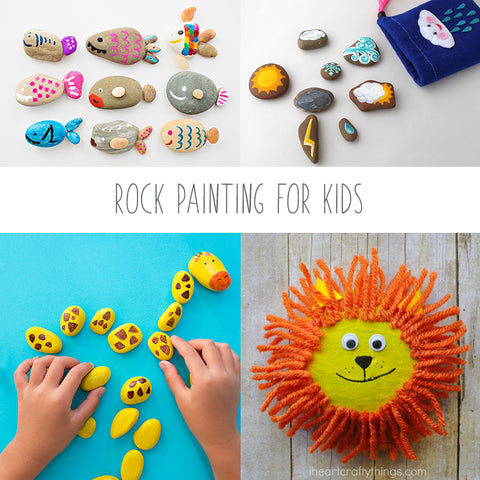 Cover for Rock painting ideas for kids with animal painted on rocks