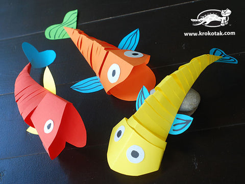 Articulated paper fish