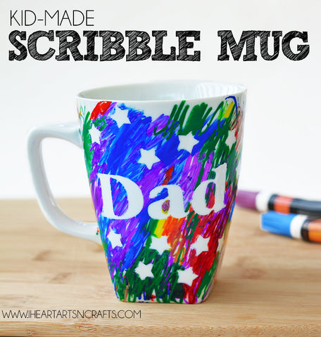 Image of a handmade mug for father's day