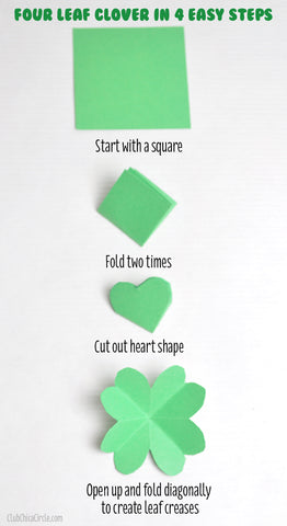 paper cut clover leaf