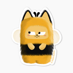 Kitty disguised as a bee