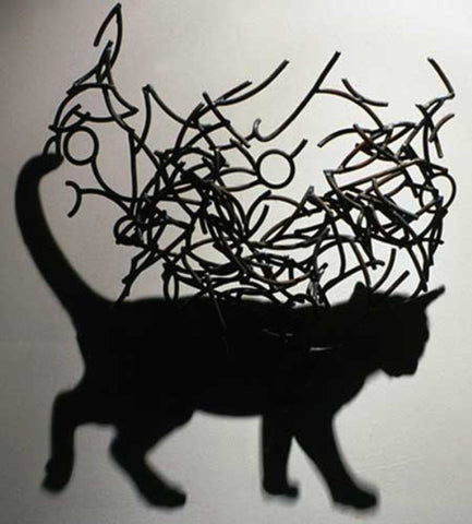 Cat made by Shadows by Larry Kagan