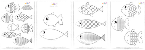 fish coloring pages free printable kids