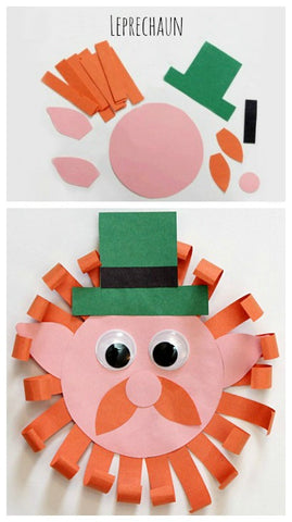 Leprechaun kids paper craft