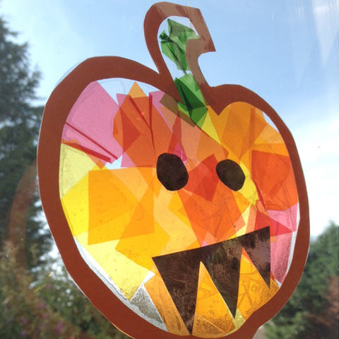 Stained glass pumpkin Suncatcher