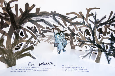 Illustration about fear form the color monster book