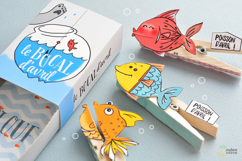 illustrated fishes on pegs