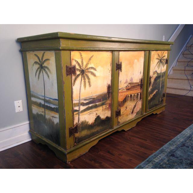 Artiero Brazil Hand Painted Credenza Marjorie And Marjorie