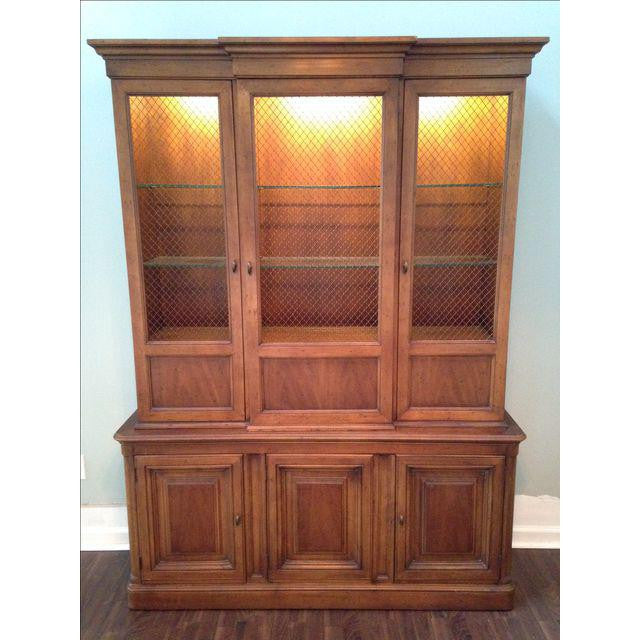 Drexel Heritage Maple China Hutch Marjorie And Marjorie